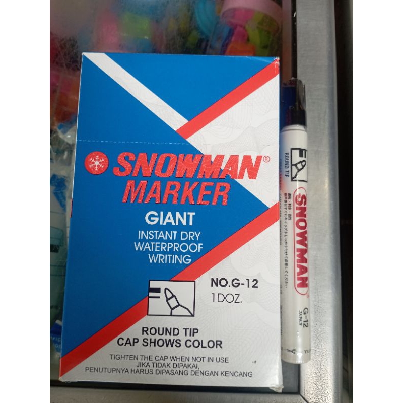 

SNOWMAN ( eceran ) - Spidol Permanen Marker G-12