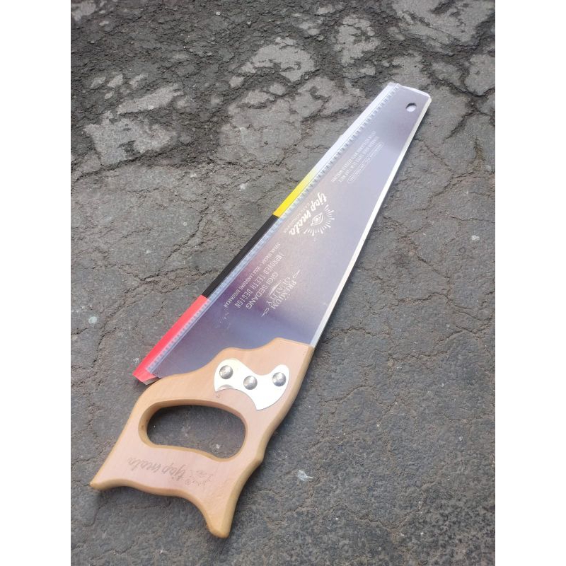Gergaji Tangan Gergaji Kayu 16 " 18 " 20 Inch Hand Saw Tjap Mata /Cap Mata