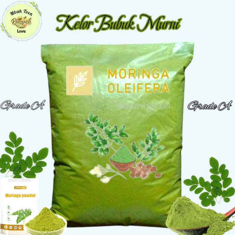 

Daun Kelor Bubuk Grad A 1kg /Murni Kelor Hubuk Tanpa Campuran 1Kg