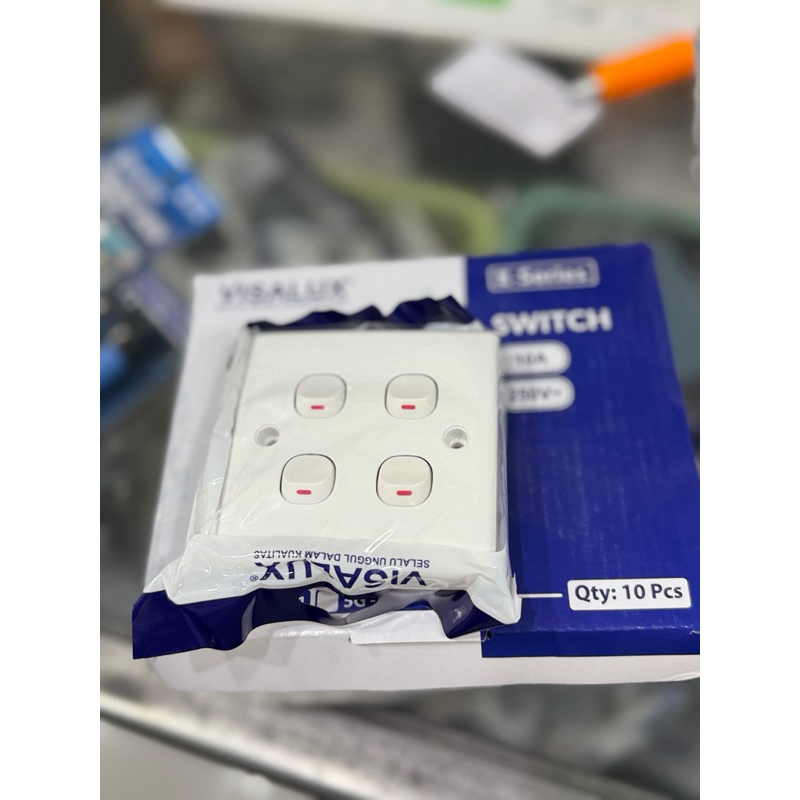 visalux sakelar switch 4 tombol