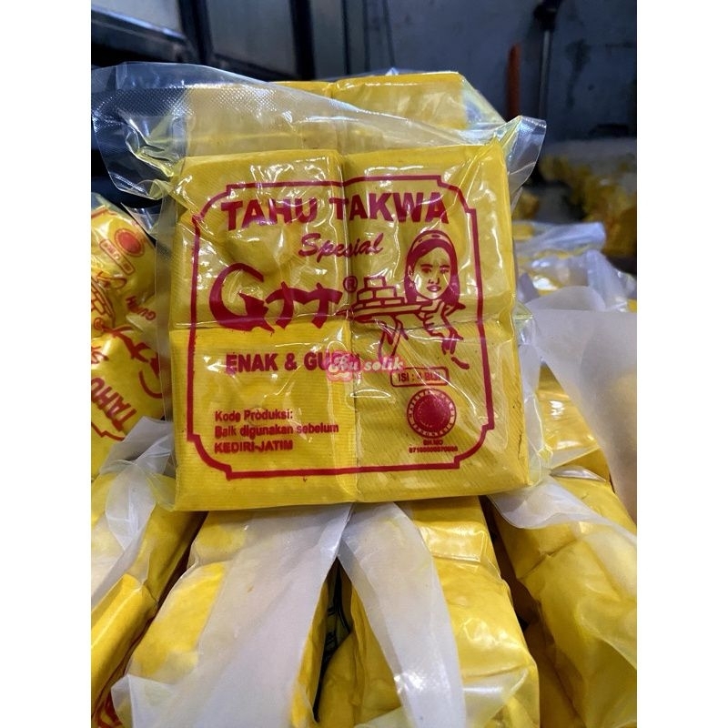 

tahu kuning vacum asli Kediri isi 4 biji