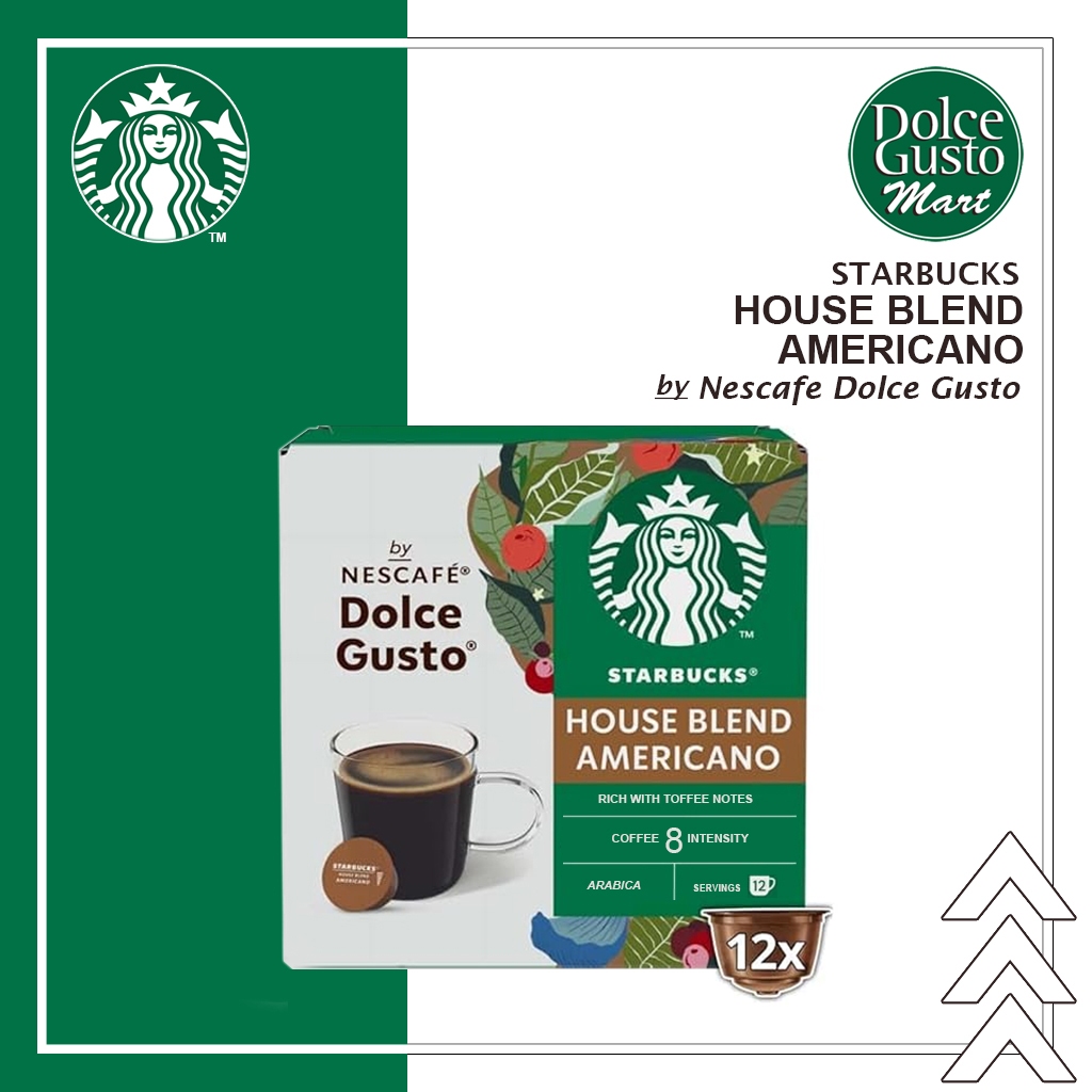 Starbucks Americano By Nescafe Dolce Gusto Capsule - Kopi Kapsul Starbucks House Blend