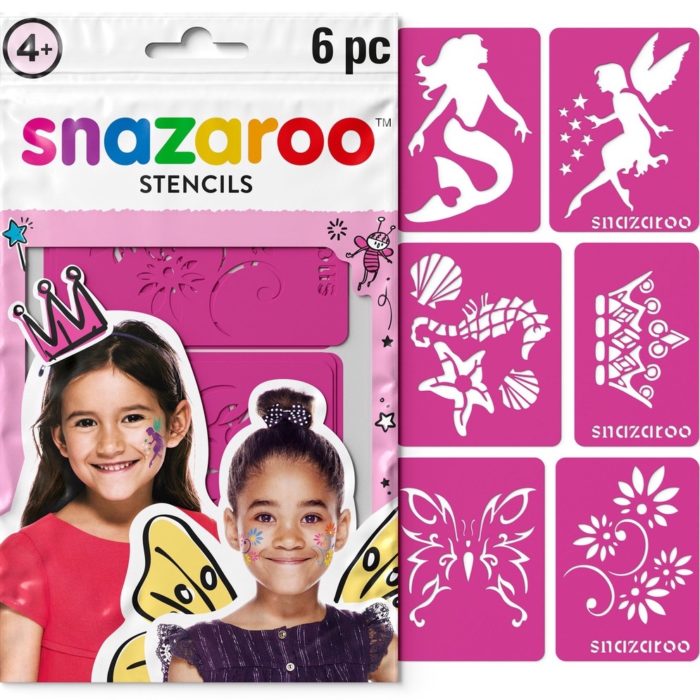 

KODE M3E Snazaroo Stencil Set 6 Face Body Paint