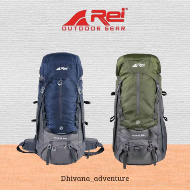 Tas Carrier Atmos 60L Arei Outdoorgear Original