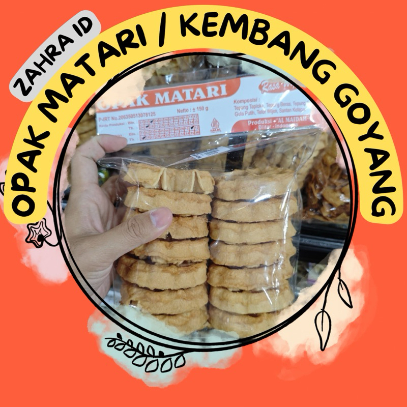 

150GR OPAK MATARI / KEMBANG GOYANG WIJEN BLITAR - JAJANAN JADUL OLEH-OLEH LEBARAN