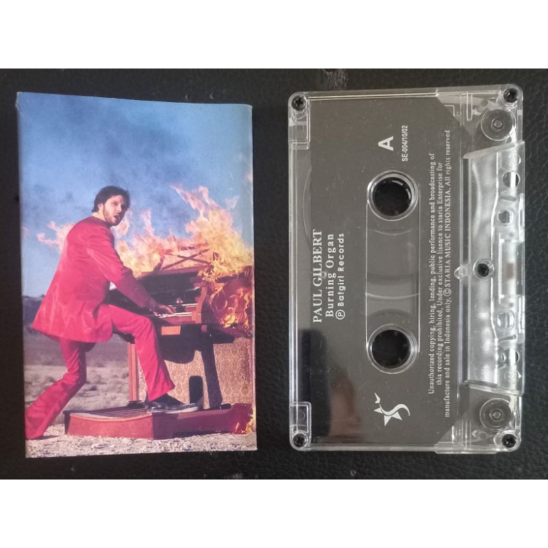 Kaset Pita P5 PAUL GILBERT Album Burning Organ