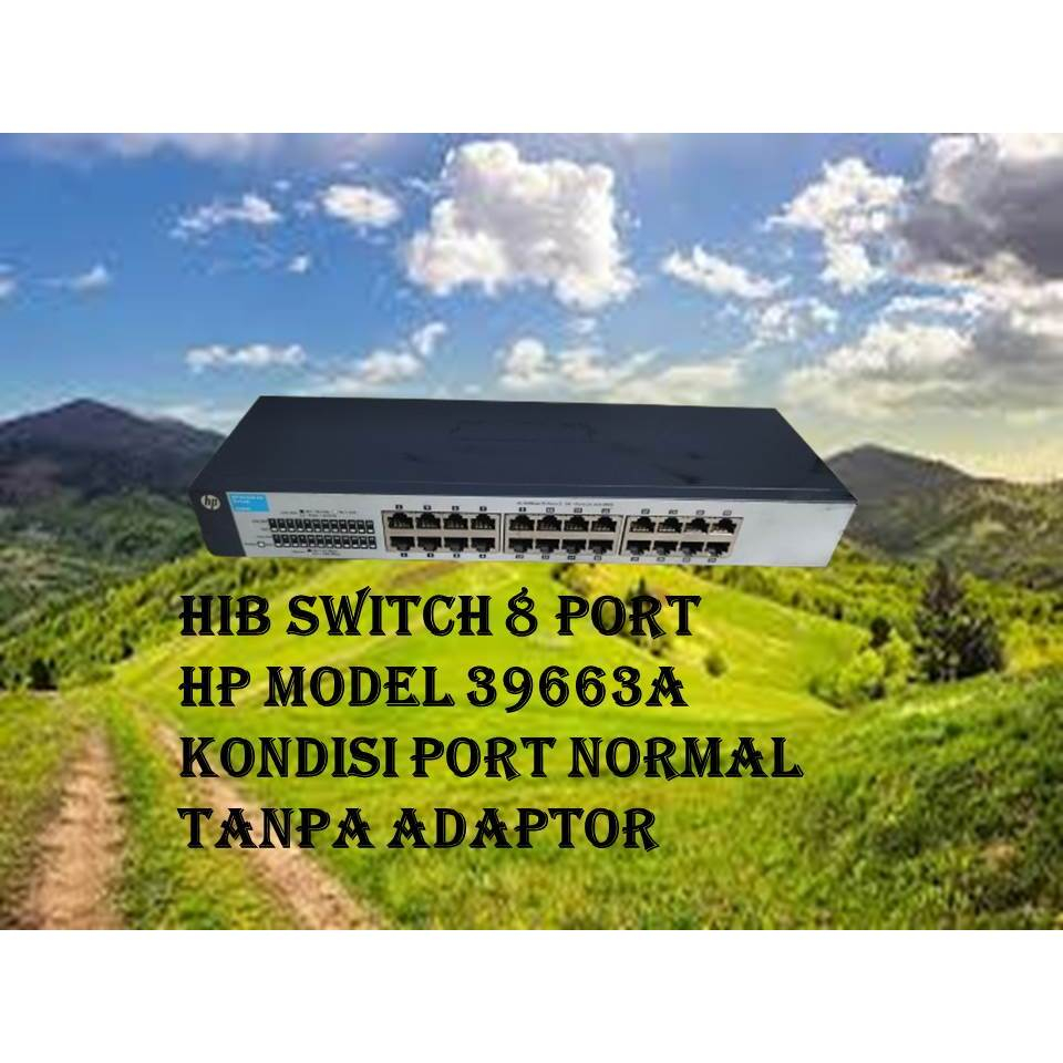 HUB SWITCH 8 PORT HP MODEL  39663A