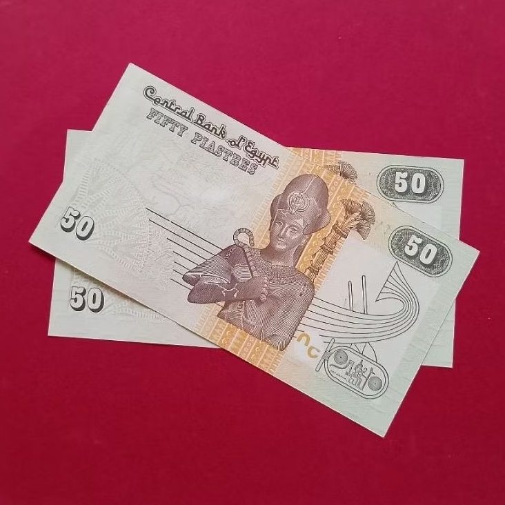 Kertas Kuno 50 Piastres Egypt