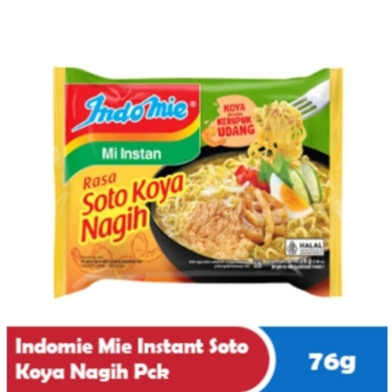 

Indomie Soto Koya Nagih Mie Kuah instan Makanan & Sarapan| 1Sachet | 1Dus 40x76g