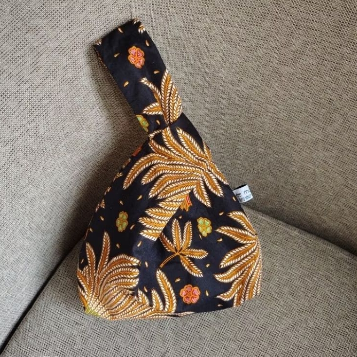 knot bag tas simpul / japanese knot bag batik unik