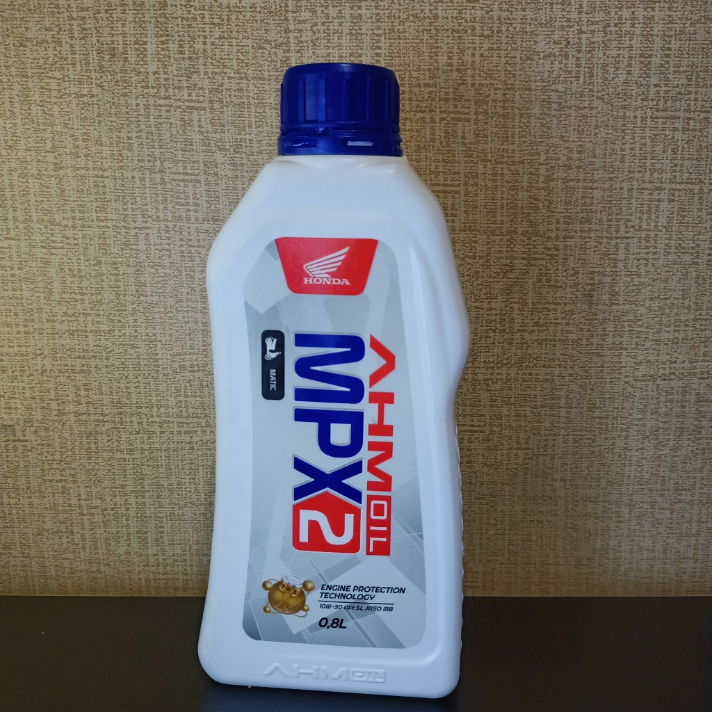 [ORI 100%] Oli Motor AHM Oil MPX2 0.8L 10W-30 Matic 110cc HONDA GENUINE PART MURAH BISA GROSIR