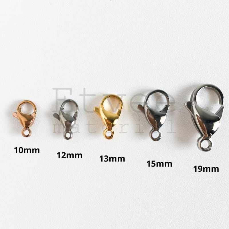 kaitan kokot udang titanium kalung/gelang per pcs