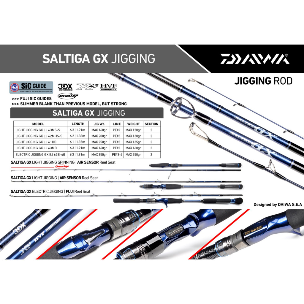 Joran Jigging DAIWA Saltiga GX LJ 2023