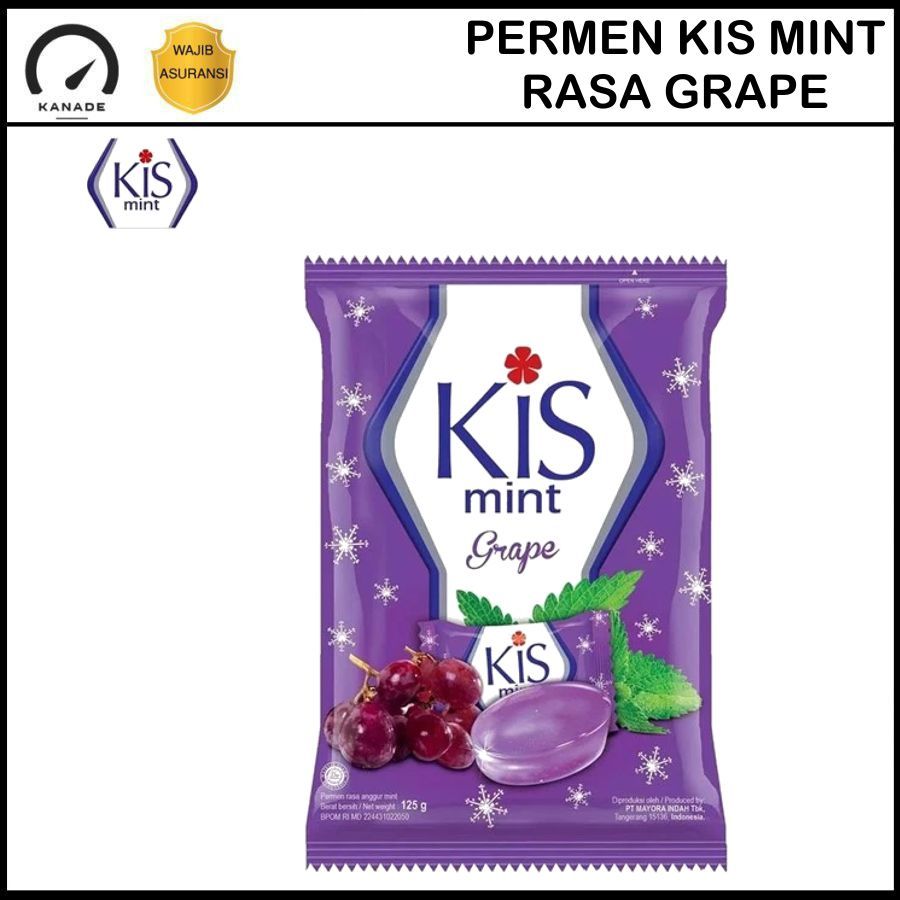 

1 Bungkus Permen KIS Mint Rasa Grape 125gr Harum Segar Penyegar Mulut