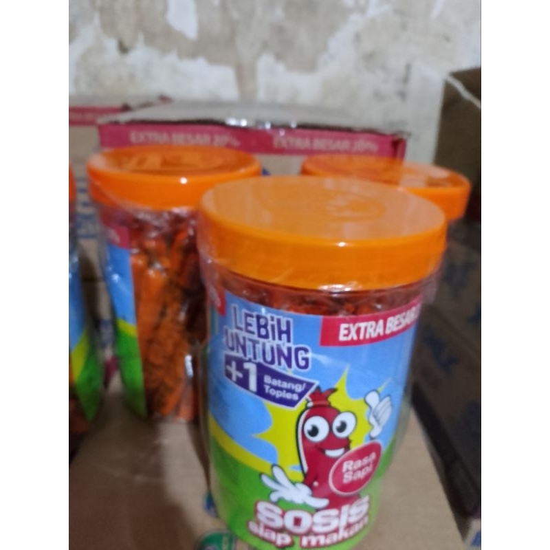 

sosis sonice rasa sapi kemasan 1 toples isi 25