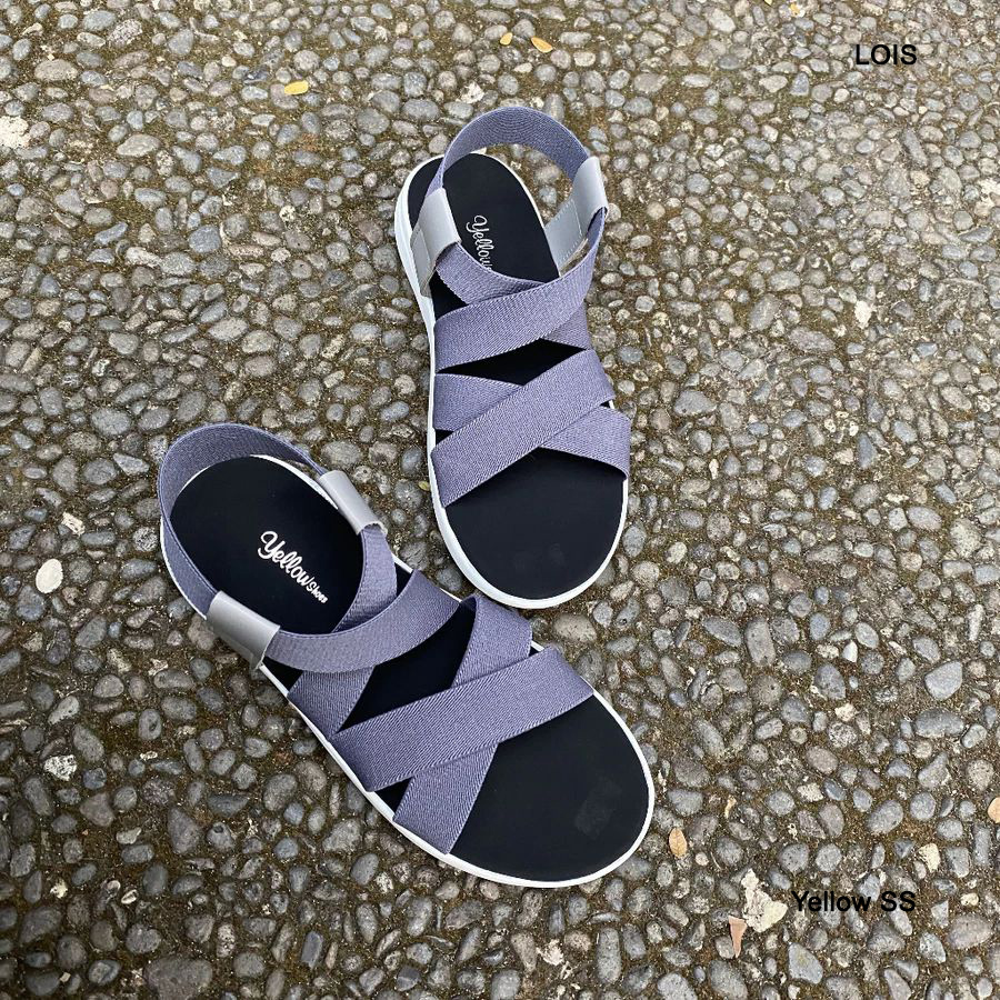 Sandal Wanita Tali Silang Karet Elastis LOIS