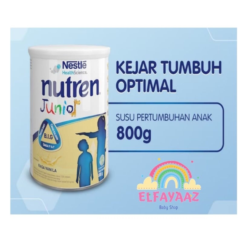 Nutren Junior 800gr / Nutren Susu Untuk Petumbuhan Anak