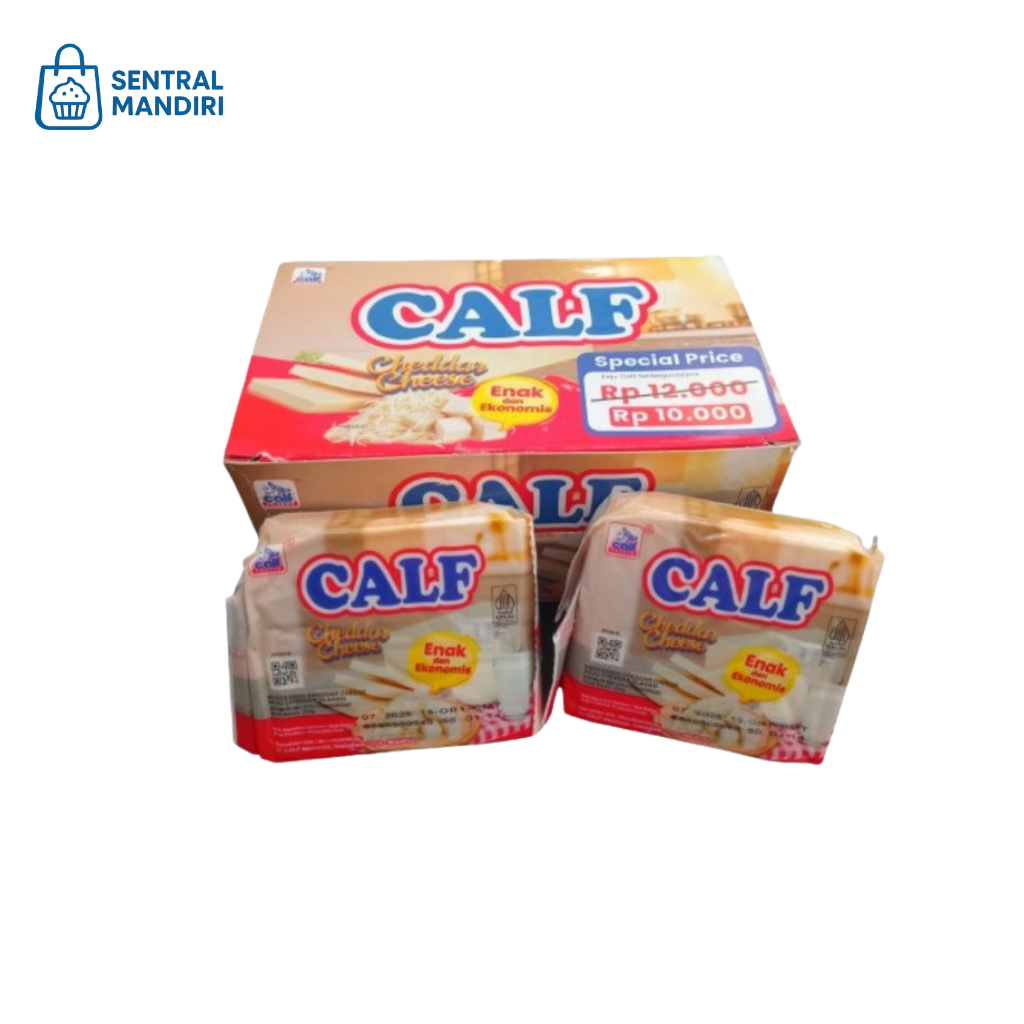 

Calf Keju Cheddar 1pak isi 8pcs, Enak dan Ekonomis