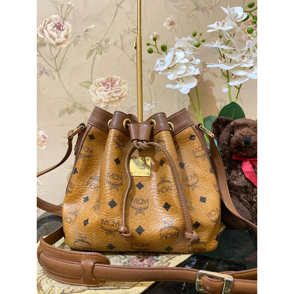 MCM VICETOS DRAWSTRING BUCKET BAG Tas Preloved
