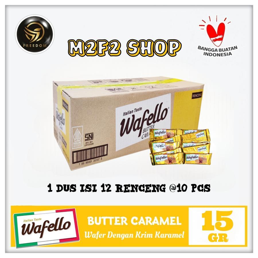 

Roma Wafer Wafello Butter Caramel | Krim Karamel - 15 gr (Kemasan Karton)