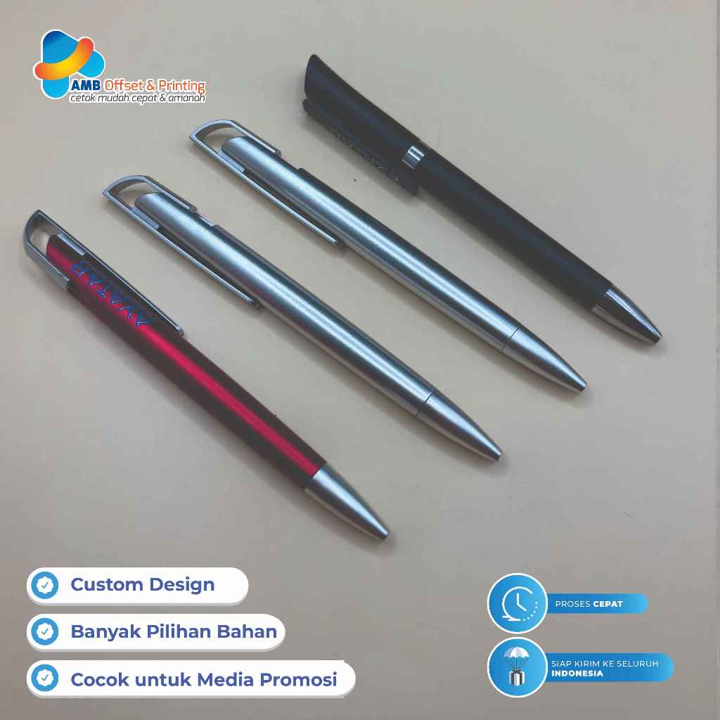 

Bolpoin Custom Murah / Pulpen / Bolpen Print UV