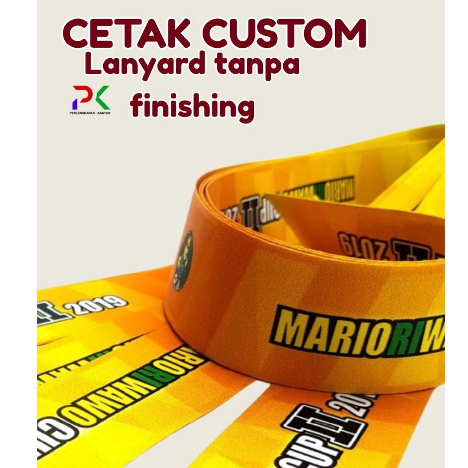 

Cetak tali tisu 4cm printing / pita lanyard print sublim 4cm 2 muka / tali medali TANPA FINISHING