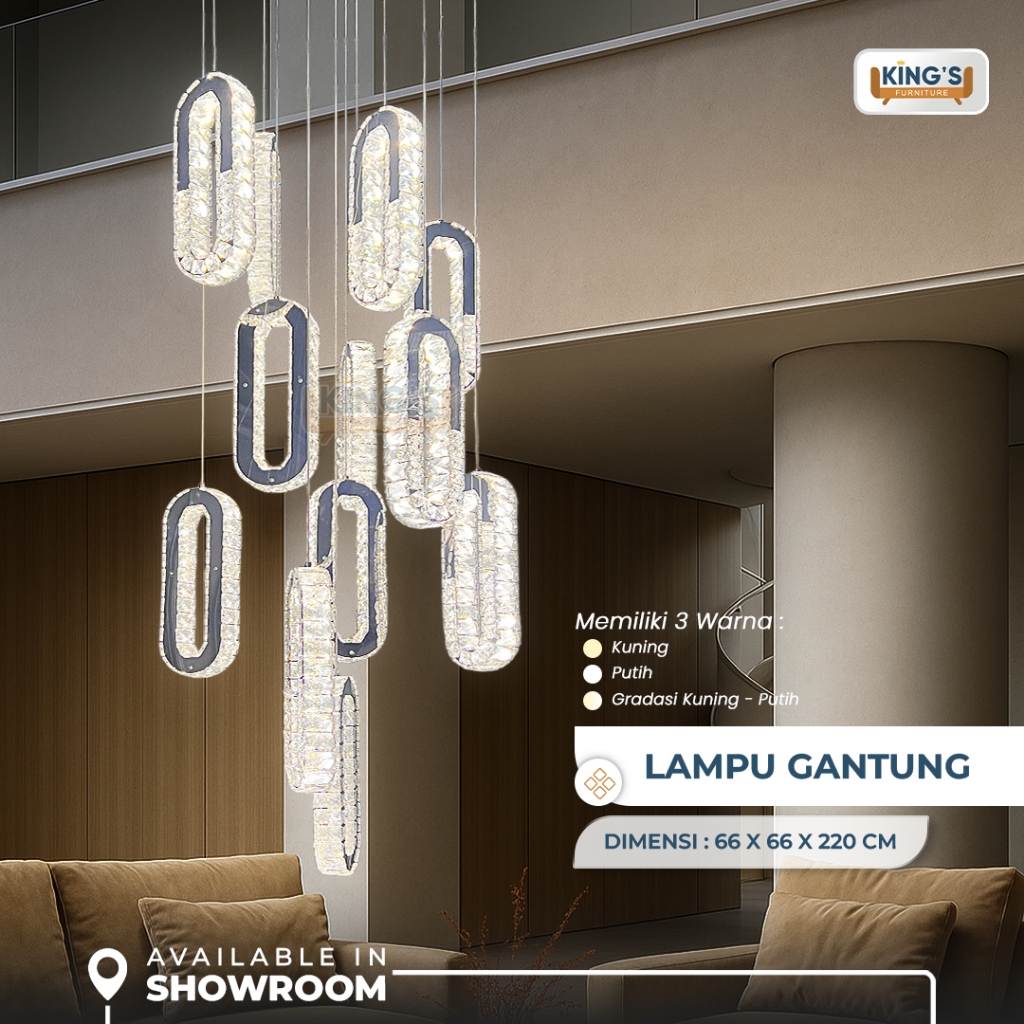 KINGS FURNITURE PONTIANAK LAMPU GANTUNG MODERN AESTHETIC- LAMPU GANTUNG MODERN- LAMPU GANTUNG