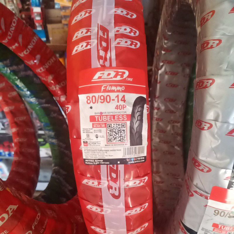 ban luar fdr tubeless 14-80/90