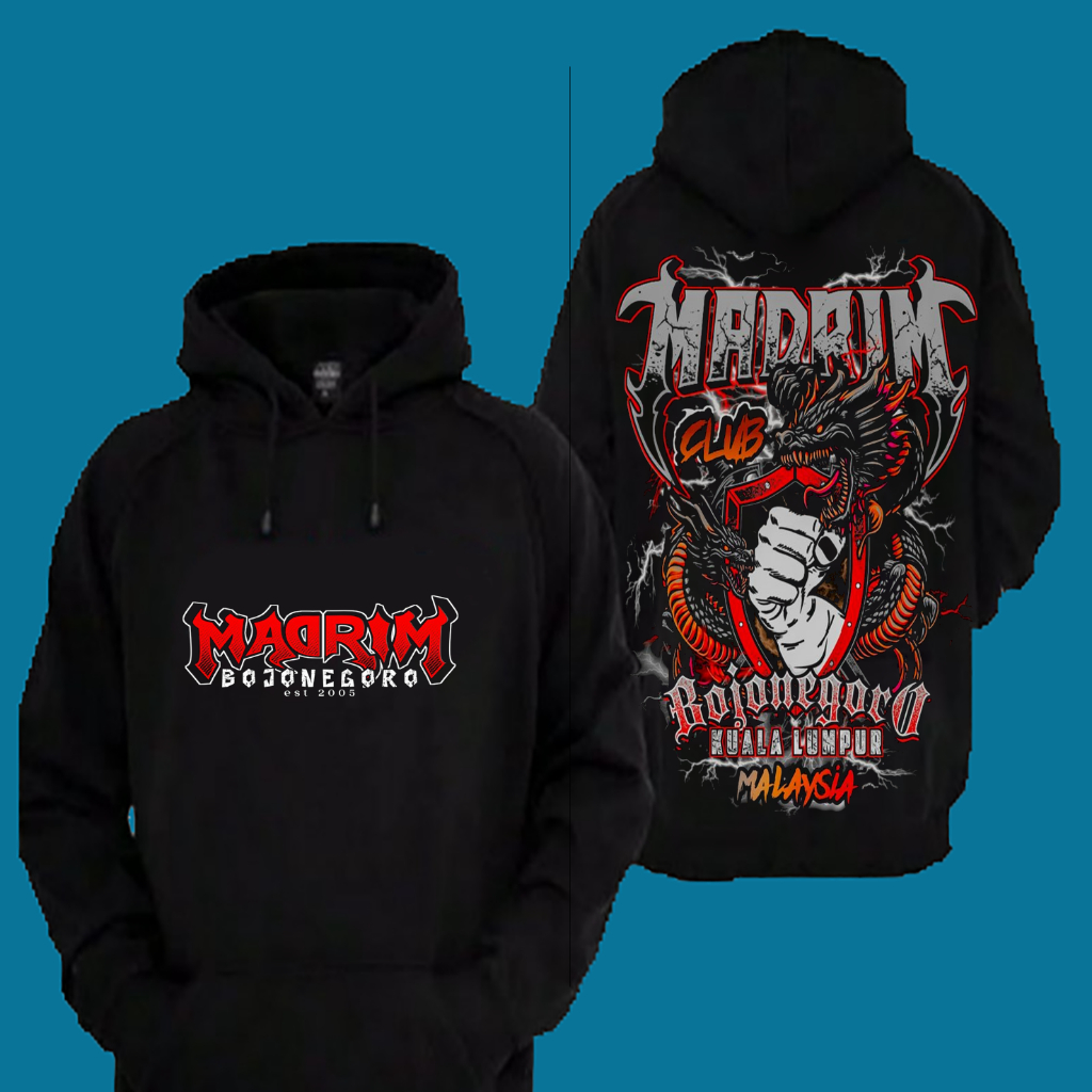 Sweater Hoodie Distro PSHT Madrim Club Bojonegoro Kuala Lumpur Malaysia Premium Terbaru