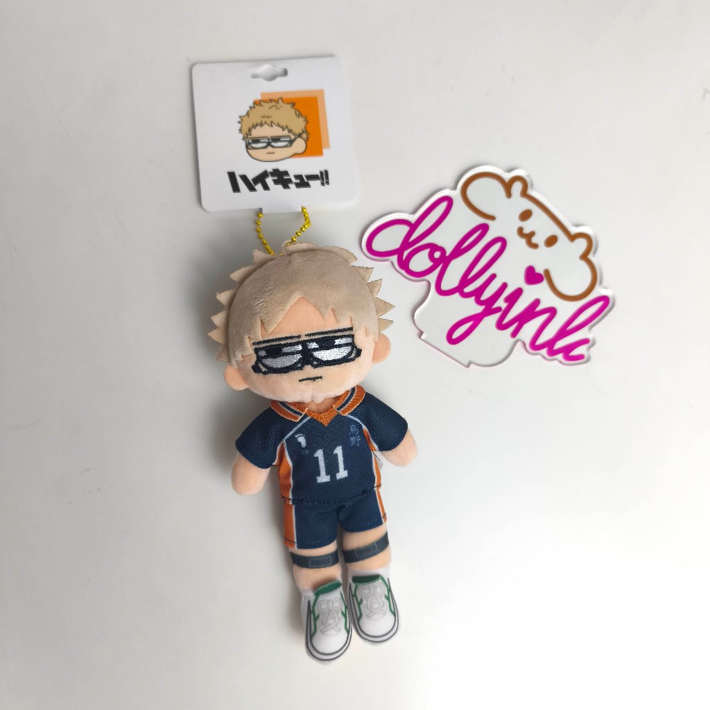[READY STOCK JAJANAN JP]Kei Tsukishima Jirori Plush Doll Haikyu/Haikyuu x Plaza Jirori Plush Doll Ma