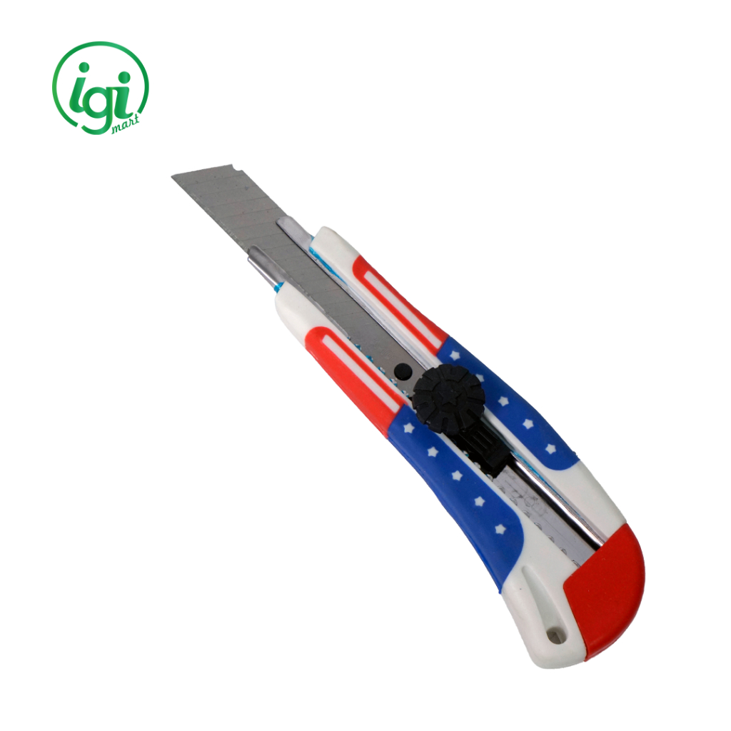 

CUTTER USA / KATER PISAU PEMOTONG PISAU TAJAM HANDLE ANTI SLIP TAJAM STAINLESS / KATER BESAR