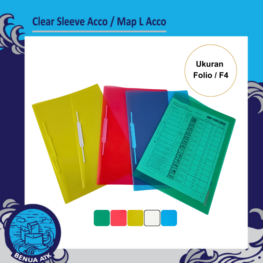 

Dataflex Map L Acco/ Clear Sleeves Acco Folio (isi 12pcs) DF-733