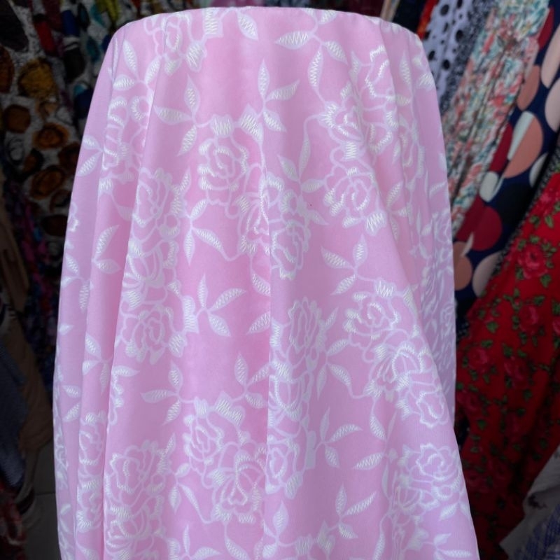 kain meteran/kain embos/silk embos//silk premium/silk motif embos//harga per 0,5m
