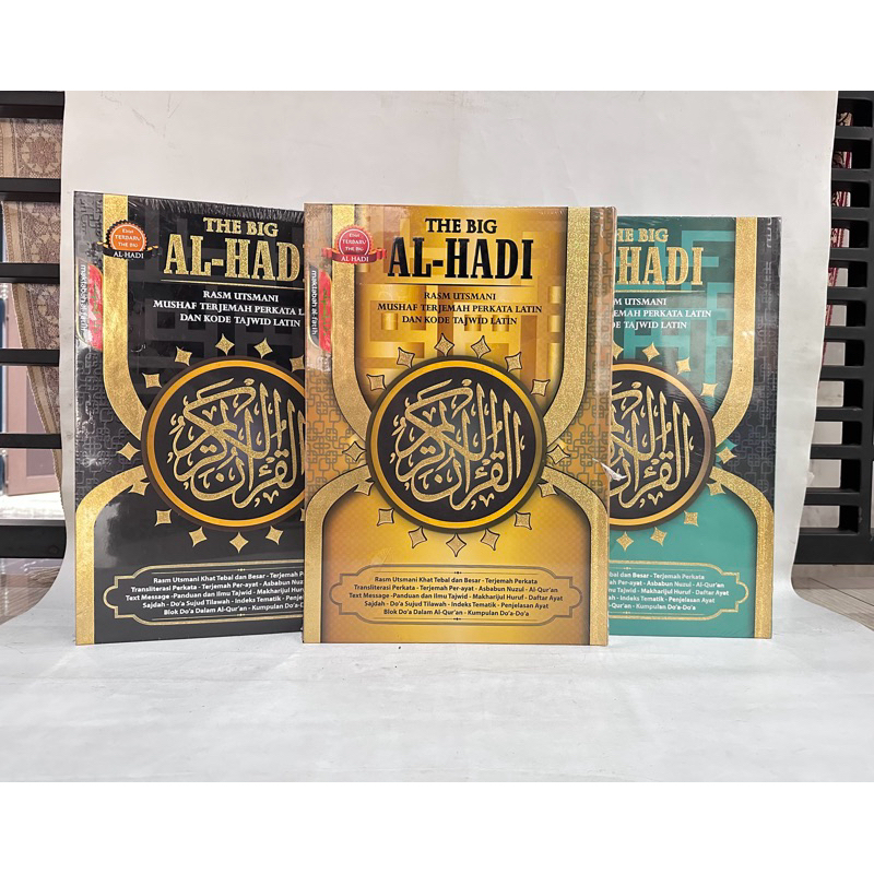 Muhsaf Al Quran The Big Al Hadi B4 , Al Quran Terjemah Perkata Latin & Kode Tajwid Latin , Al Quran 