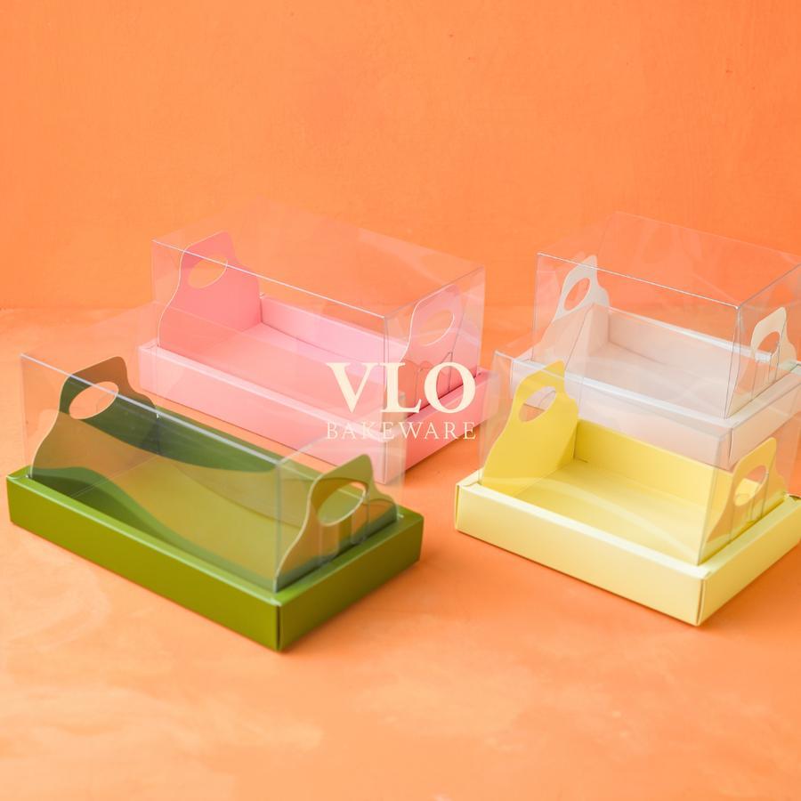 

[1 SET ISI 10 PCS] Kotak kue mika korea roll cake brownies | kotak hampers natal imlek lebaran kue kering