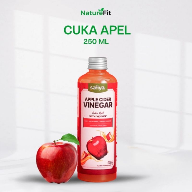 

Safiya Cuka Apel 250 ML Apple Cider Vinegar With Mother 100% Asli