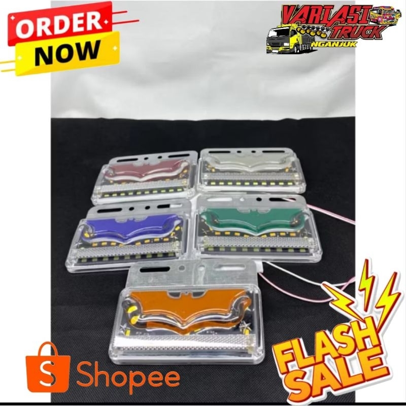 LAMPU LED 24 VOLT BAK SAMPING TRUCK BESAR MODEL BATMAN