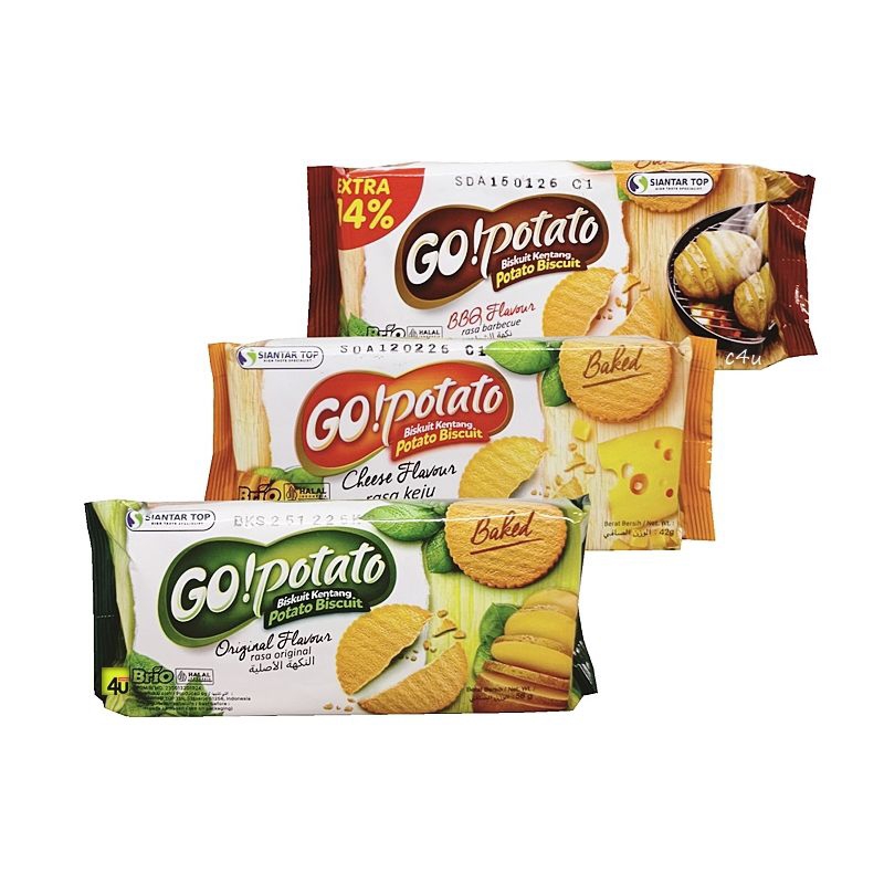 

Go Potato Biscuit Kemasan Pack