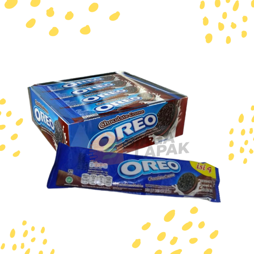 

Oreo Coklat 1 BOX Original Snack Biskuit Coklat Krim Cokelat Chocolate