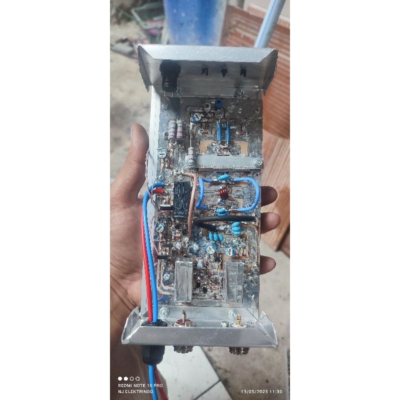 Boster VHF untuk RIG  PE_P003 300-350 Watt, MRF 232 Full Protect Input, Delay VDD, Attenuator