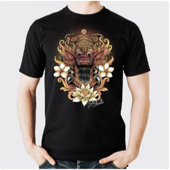 Kaos Tshirt Baju Obral Murah Combed 30 Distro Bali Barong Denpasar polos custom indonesia pria wanit