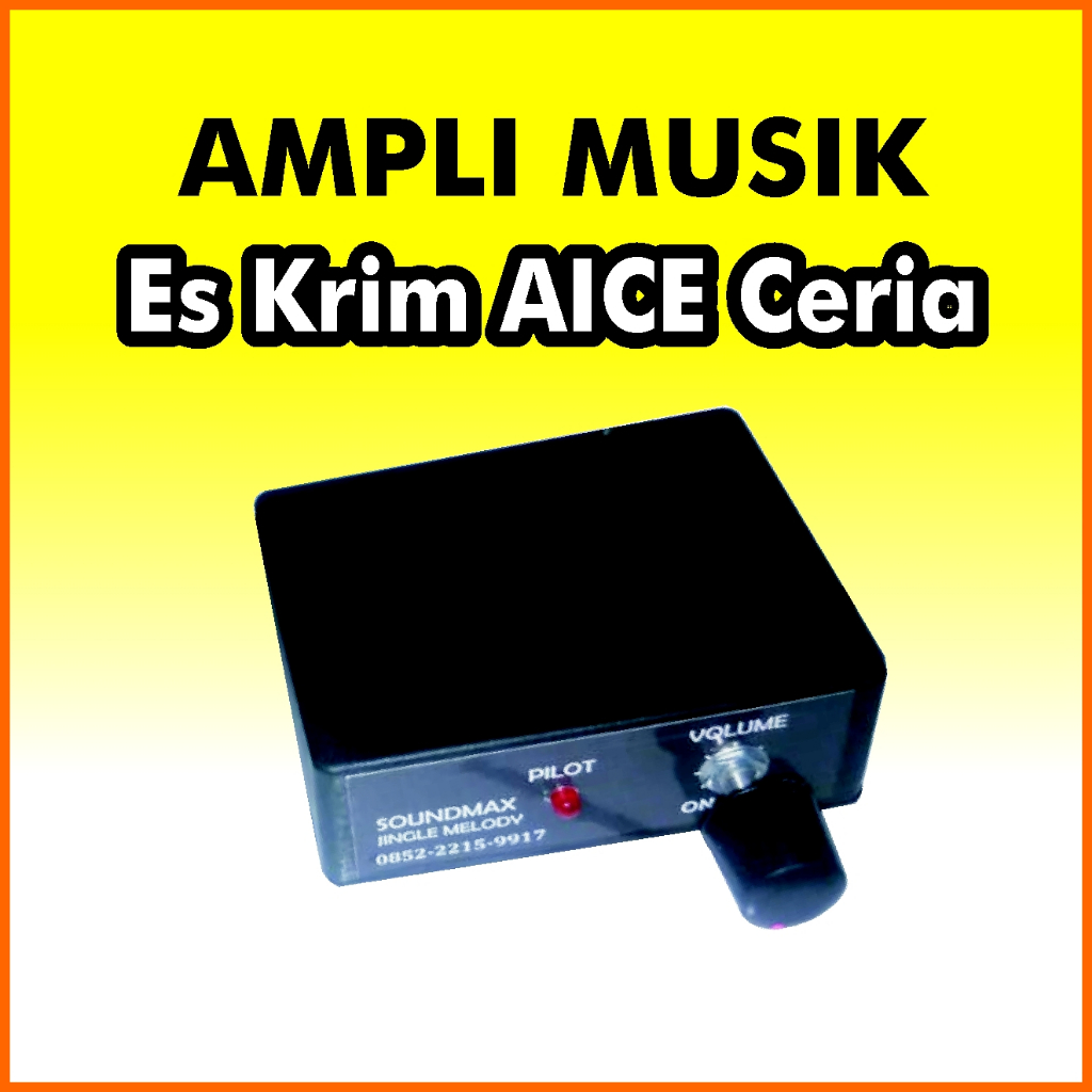 AMPLI Musik Jualan Es Krim Aice Tegangan DC 12 Volt Tanpa Speaker Toa