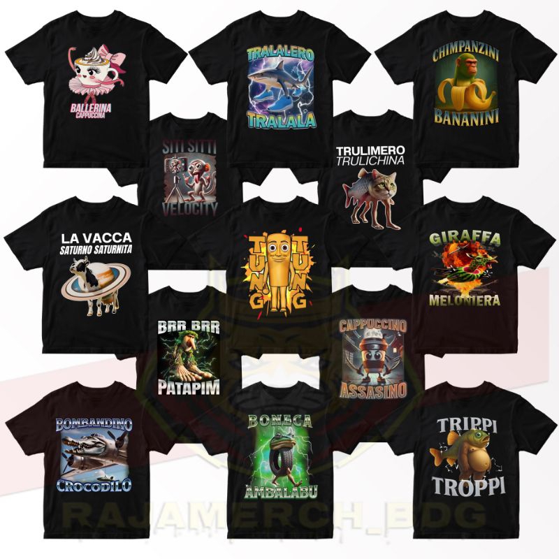BAJU KAOS ANAK BRAINROT ANOMALI KARAKTER KAOS ANAK ANOMALI