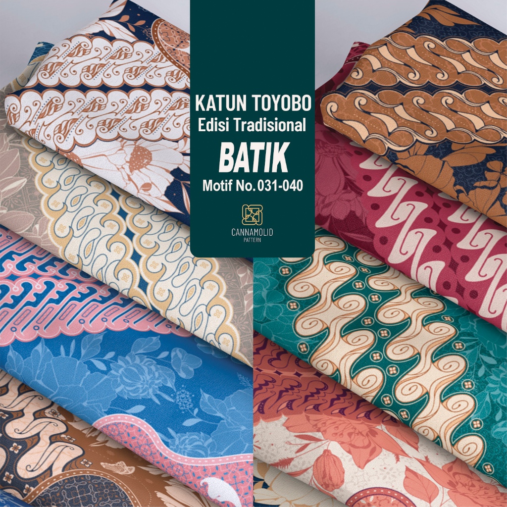 Katun Toyobo Motif Batik | Lebar 145cm | BATIK 31-40