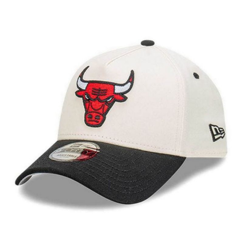 Topi New Era Cap Chicago Bulls Chainstitch Chrome Type A Frame 9Forty Adjustable Original