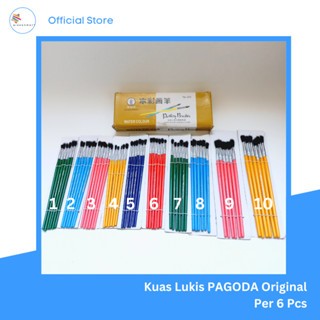 

Kuas Lukis Pagoda Original No. 1 sd 12 - Harga Untuk (6 pcs)