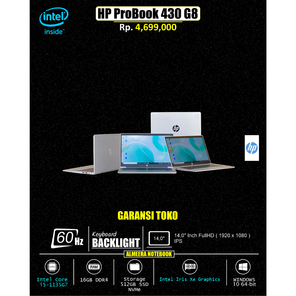Laptop hp ProBook 430 G8 i5 Gen11 16/512GB