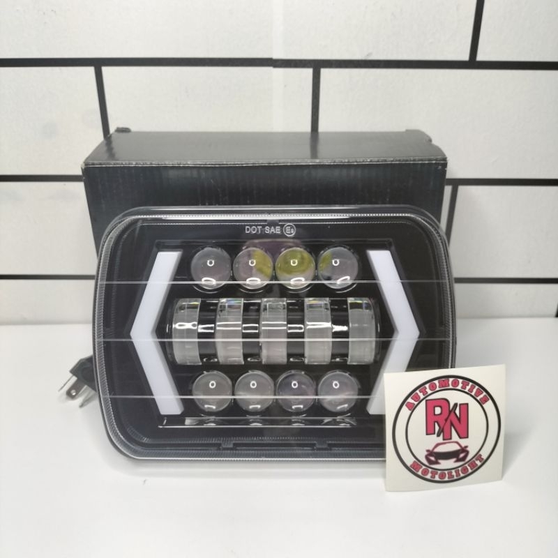 Lampu Kotak Daymaker 5x7 Inch Panah LED – Headlamp Mobil  Super Terang Car