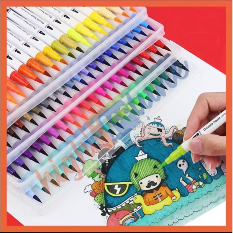 

Spidol atas bawah marker pan 100pcs merk hightune