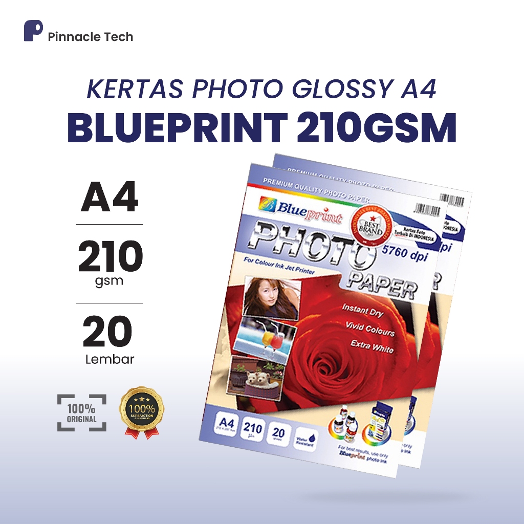 

Kertas Photo Blueprint A4 210 Gsm / Photo Paper Glossy
